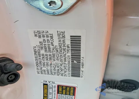 2021 Honda Cr-V Ex из США, поврежденный, VIN 5J6RW2H53MA012218